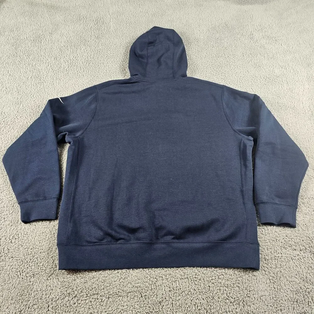 Nike Dallas Cowboys Hoodie Mens XL Blue Pullover Sweatshirt Swoosh Spellout